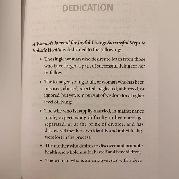A Woman's Journal for Joyful Living (A book written by Dr. Natalie A. Francisco) - Picture 7 of 8